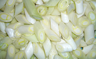 Cuts of long onion
